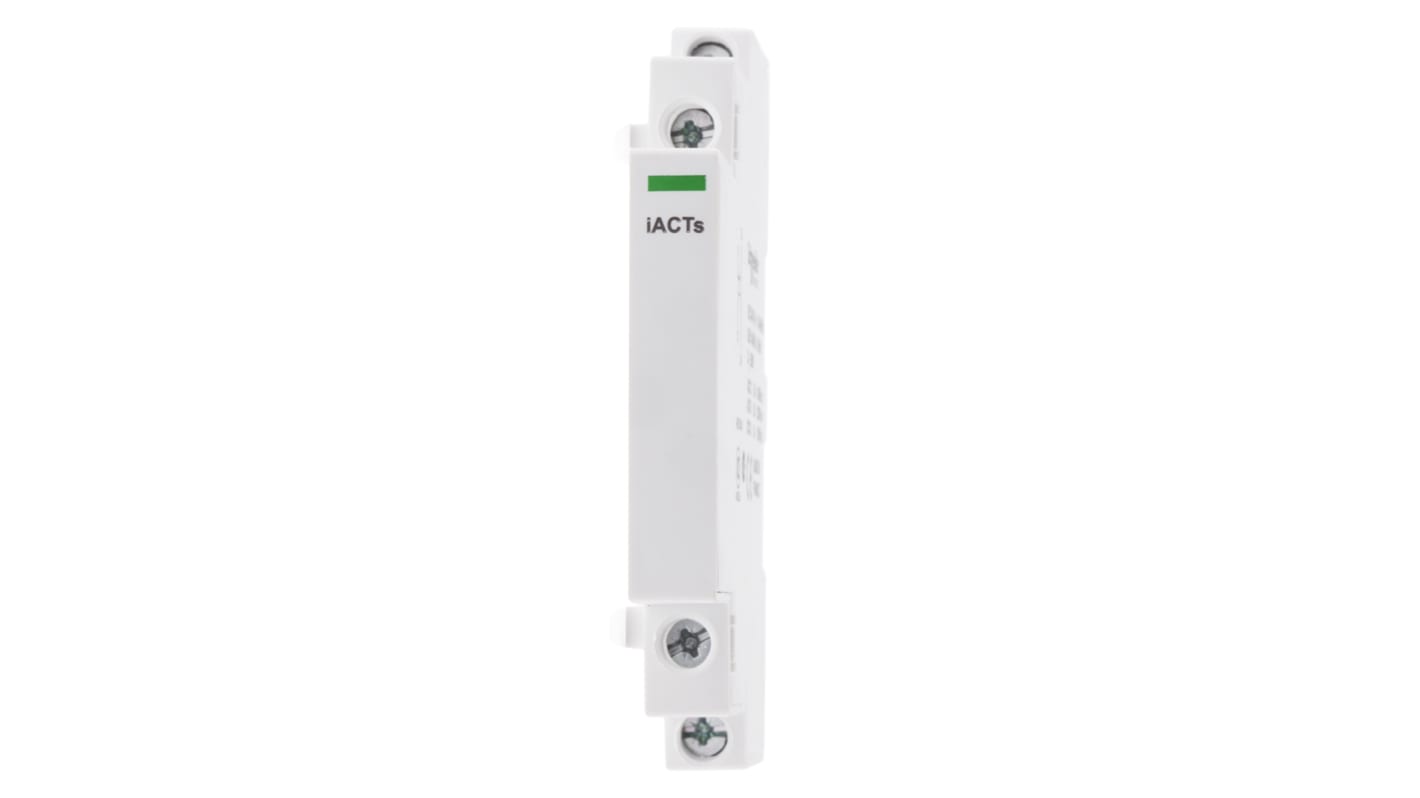 Contattore Schneider Electric A9C15914 iACT, 2 poli, 1 NO + 1 NC. Serie iACT per controllo preciso dei contatti di potenza. Montaggio su guida DIN, tensione 24-240V c.a. Ideale per applicazioni industriali.
