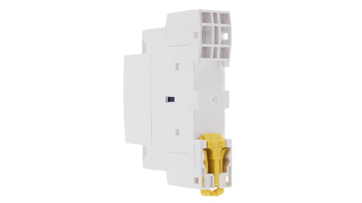 Contattore Schneider Electric A9C23712, 2 poli, 16 A, bobina 230 V, montaggio su guida DIN, dimensioni 18 mm x 81 mm x 73 mm.