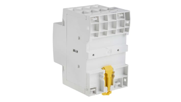 Contattore miniaturizzato Schneider Electric A9C20864, 4 poli, 63 A, 230 V AC-3. Ideale per carichi monofase/trifase, facile da installare e sicuro.