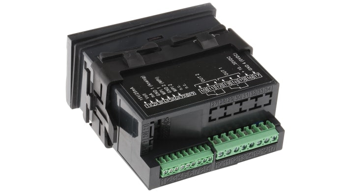 Kübler 6.565.010.300, misuratore digitale da pannello CODIX 565 con display LED 6 cifre, ingressi 0/4-20 mA e 0/2-10 V. Dimensioni 45x92x90.5 mm.