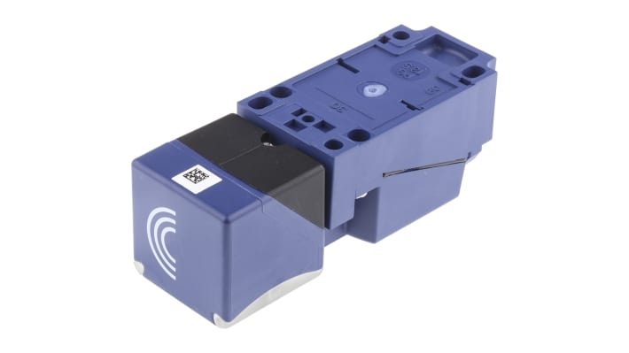 Sensore di prossimità induttivo Telemecanique Sensors XS8C4A1DPG13, rilevamento 20 mm, montaggio a filo, dimensioni 40x40x117 mm.