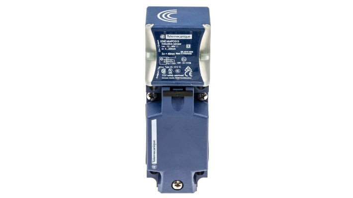 Sensore di prossimità induttivo Telemecanique XS8C4A4PCG13 PNP 40 mm 12-48 V cc per applicazioni industriali. Alta precisione e resistenza (IP69K).