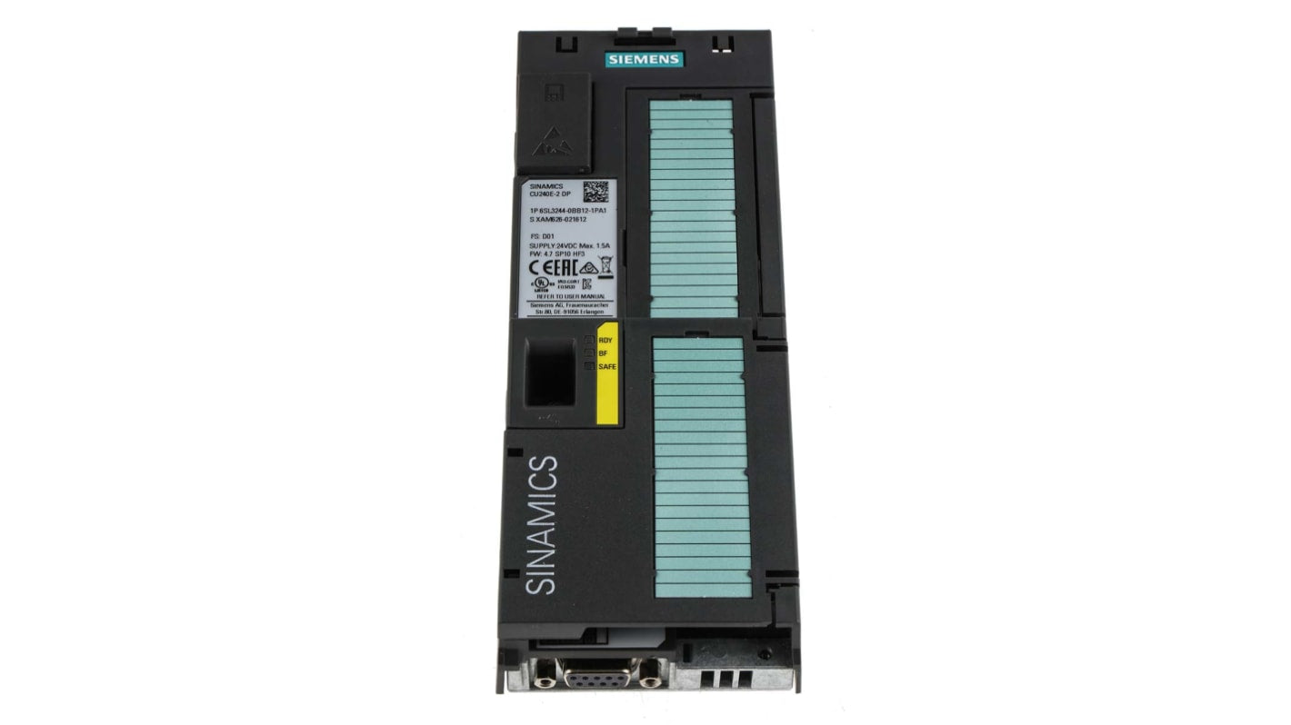 Unità di controllo Siemens 6SL3244-0BB12-1PA1 per automazione industriale - Serie SINAMICS G120 - 6 ingressi digitali - IP20 - PROFIBUS.