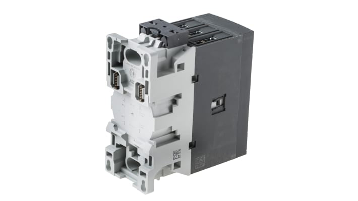 Contattore ABB 1SBL347001R1100 AF40-30-00-11, 3 poli, 3 contatti NA, 70 A, montaggio su guida DIN, dimensioni 125,5 x 111 x 55 mm.