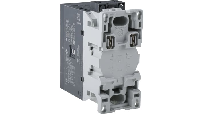 Contattore ABB 1SBL367001R1300 AF, 3 poli, 100 A, montaggio su guida DIN, dimensioni 55x125.5x111 mm.