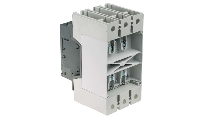Contattore tripolare ABB 1SFL487002R1311, 275 A, 90 kW, 3 contatti normalmente aperti, dimensioni 152 x 105 x 196 mm.