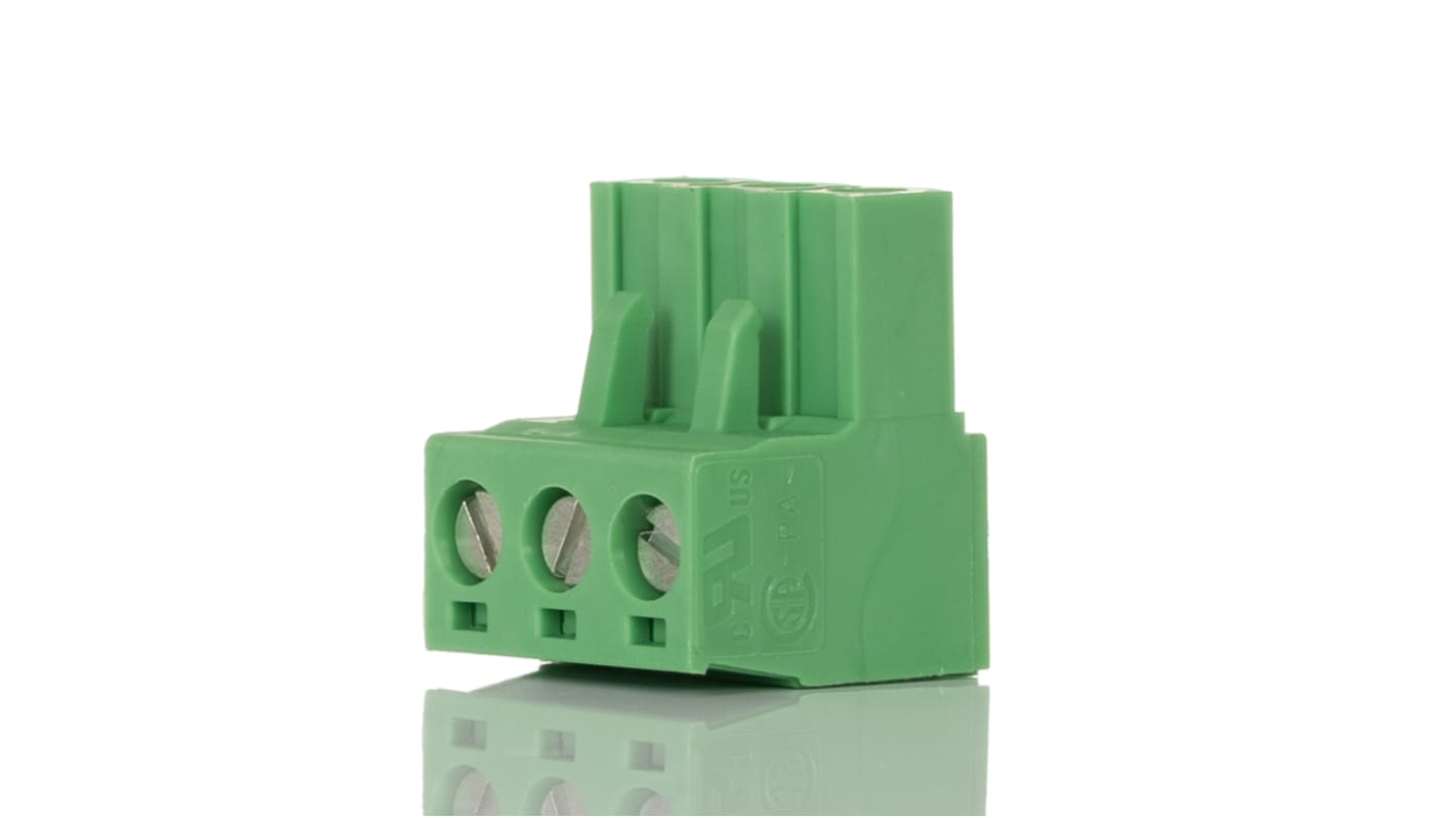 Morsettiera a innesto 3 vie Phoenix Contact 1754465, 5mm, 12A, poliammide - Ideale per automazione, alta affidabilità, facile installazione.