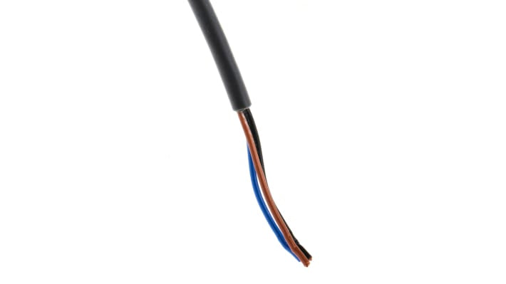 Sensore di prossimità cilindrico PNP Omron E2A-M12KN08-WP-B1 5M, rilevamento 8 mm, alimentazione 12-24 V c.c., IP67, montaggio non a filo.