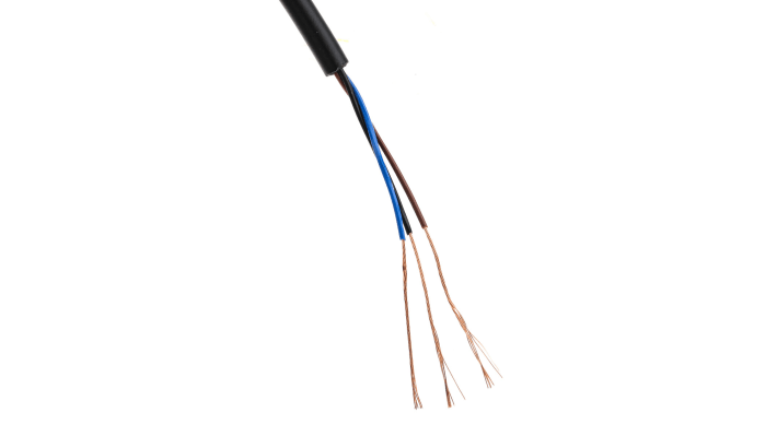 Sensore di prossimità cilindrico PNP Omron E2B-M12LN08-WP-B1 2M, rilevamento 8 mm, IP67, corpo in ottone, lunghezza 53 mm.
