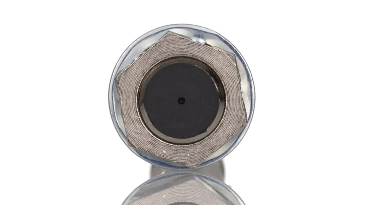 Sensore di prossimità cilindrico PNP Omron E2B-M12LS04-M1-B1, M12 x 1, rilevamento 4 mm, IP67, alimentazione 12-24 V c.c.
