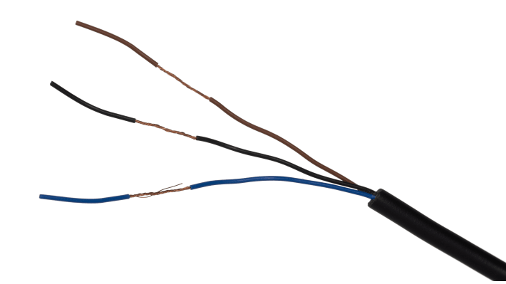 Sensore di prossimità cilindrico PNP Omron E2B-S08KS02-WP-B1 2M, rilevamento 2 mm, custodia in acciaio inox, IP67, montaggio a filo.