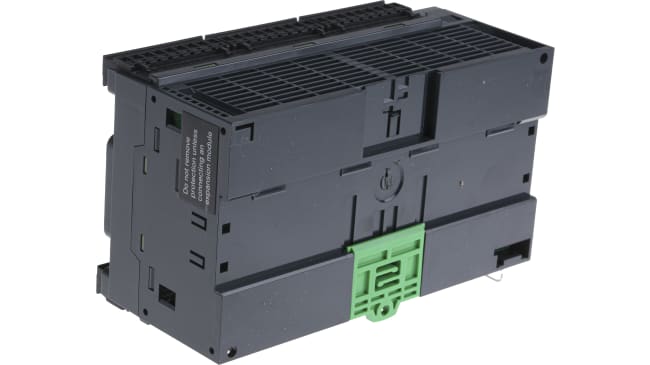 Controller logico Schneider Electric Modicon M221 TM221CE40R con 24 ingressi, 16 uscite, interfaccia RS232/RS485/USB. Ideale per automazione efficiente.
