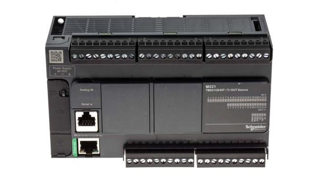 Regolatore logico Schneider Electric TM221CE40T Modicon M221, 40 I/O, Ethernet, USB. Ideale per automazione industriale!