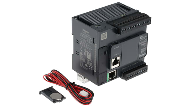 Schneider Electric - TM221CE16R Regolatore logico Modicon M221 CPU PLC, 9 ingressi, 7 uscite, 16 I/O. Ideale per automazione industriale.