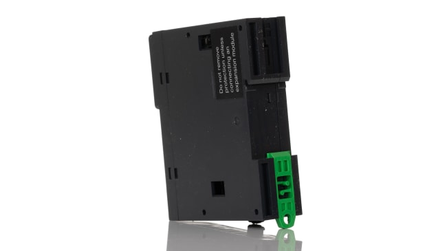 Modulo I/O PLC Schneider Electric TM3DI16G, 16 ingressi digitali, 24 V c.c., dimensioni 90 x 23,6 x 70 mm.