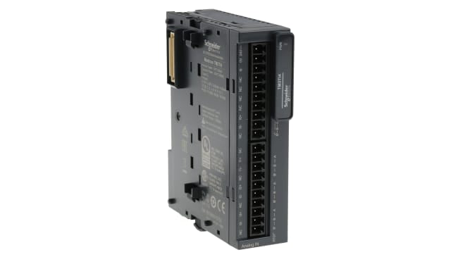Modulo I/O PLC Schneider Electric TM3TI4 per Modicon M221, M241, M251 - Corrente, temperatura - Risoluzione 16 bit - Protezione IP20.