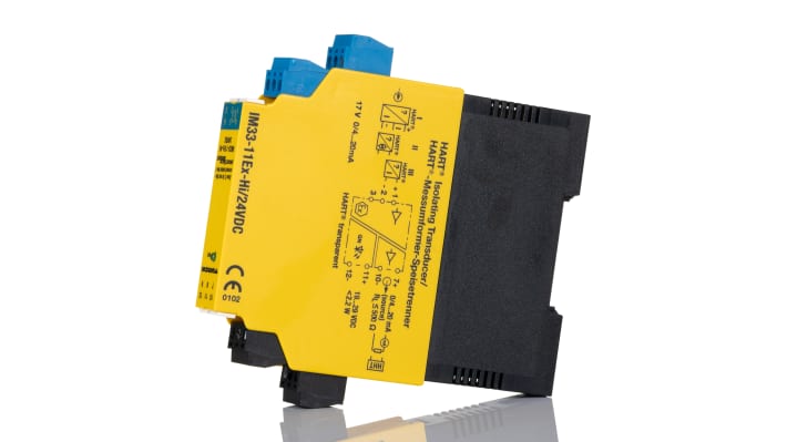 Turck IM33-11EX-HI, barriera galvanica 1 canale 24V cc, montaggio su guida DIN, certificata ATEX, isolamento completo, ingressi 4-20mA.