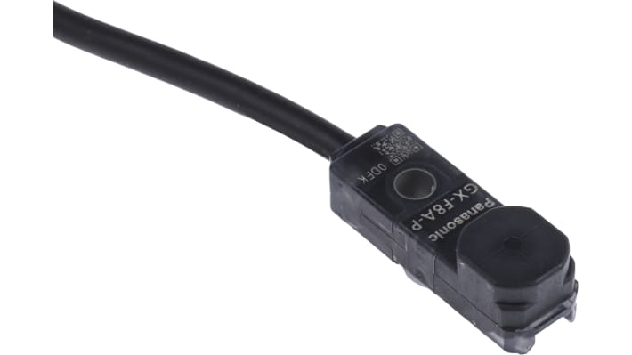 Sensore di prossimità Panasonic GX-F8A-P, induttivo PNP, 2,5 mm, IP68, 12-24 V c.c., dimensioni 24x8x7,4 mm, montaggio non a filo.
