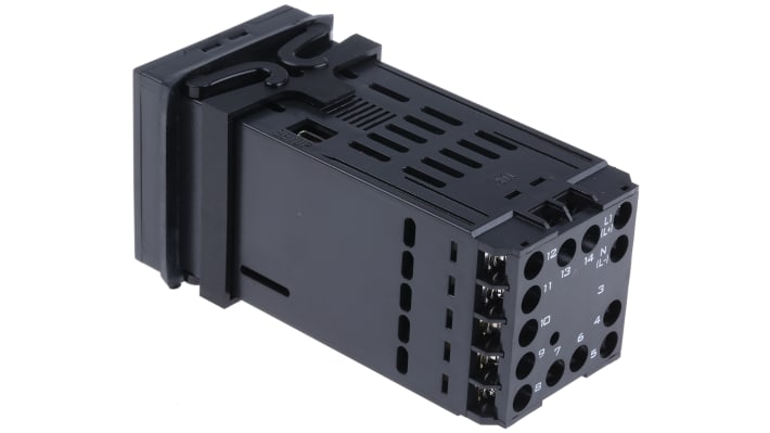 Jumo 702031/8-2100-23, termoregolatore PID QUANTROL 48x48 mm, alimentazione 110-240 V, ingresso per sonde RTD e termocoppie.