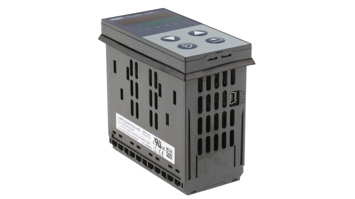 Jumo 702032/8-2100-23, termoregolatore PID QUANTROL, 48 x 96 mm, ingresso universale, IP65, display LED, interfaccia RS485.