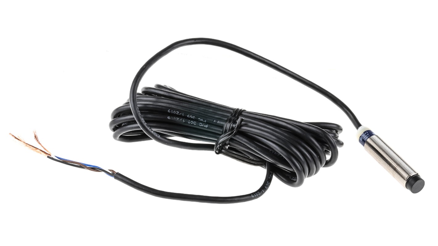 Sensore di prossimità cilindrico Telemecanique XS2M12KP340L1, PNP/NPN, M12, rilevamento 4 mm, IP68, -25/+70 °C, montaggio a filo.