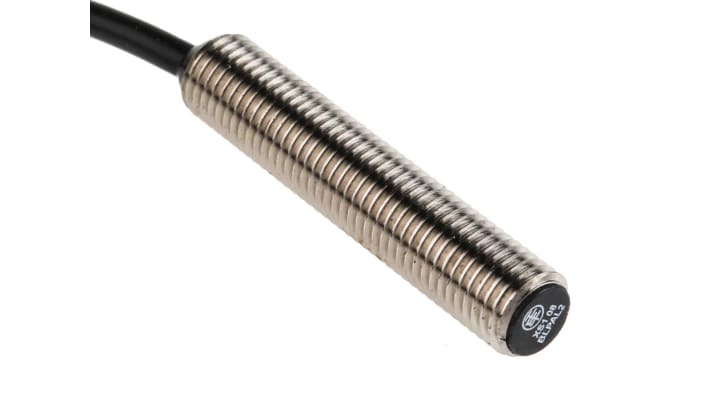 Sensore di prossimità cilindrico PNP Telemecanique XS108BLPAL2, M8, rilevamento 1,2 mm, IP67, cavo 2 m, -25/+70 °C.