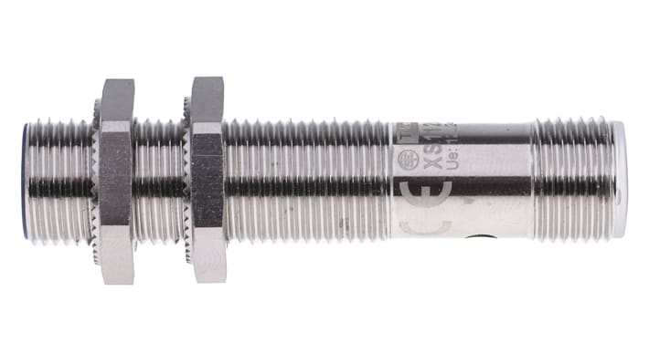 Sensore di prossimità induttivo Telemecanique XS112BLPAM12 PNP, M12 x 1, 2 mm, 12-24 V c.c. IP67 per applicazioni industriali e robotica.