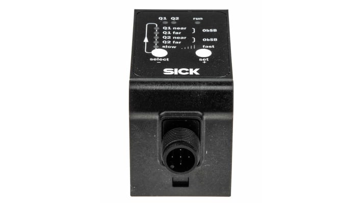 Sensore di distanza Sick DS35-B15821, rettangolare, rilevamento 50 mm-3,1 m, uscita NPN/PNP, montaggio a pannello, IP65/IP67.