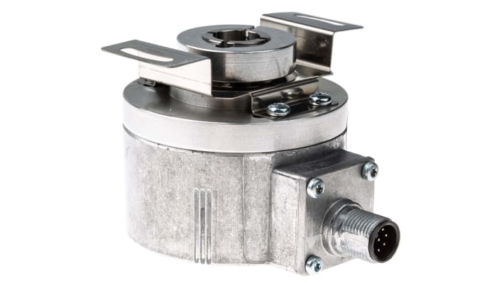 Baumer EIL580P-TT12.5BF.01024.B, encoder incrementale ottico, 1 a 65536 impulsi, flangia M12, IP65, 12 mm di diametro albero.