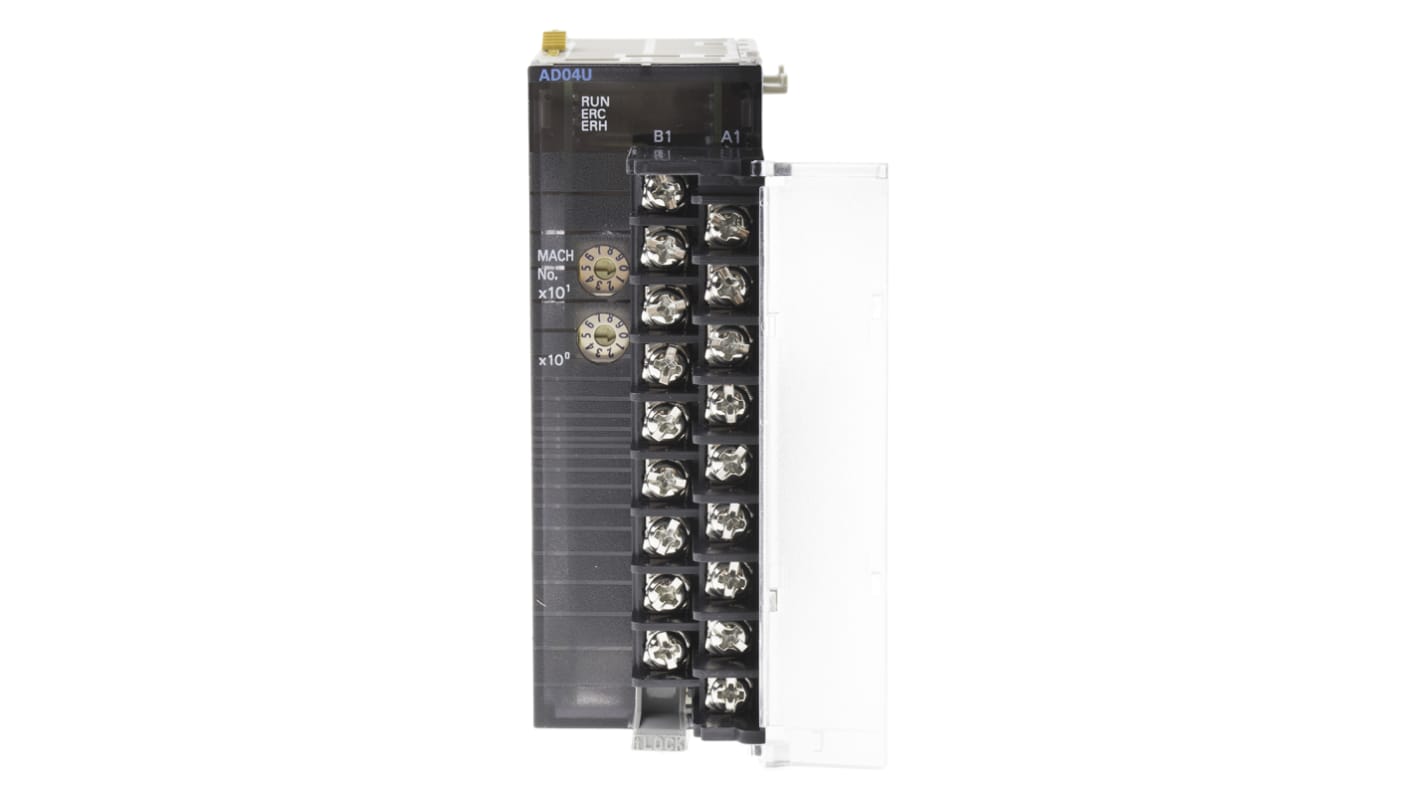 Modulo I/O Omron CJ1WAD04UNL per unità CPU serie CJ1, montaggio a pannello, espansione rapida tramite cavo.