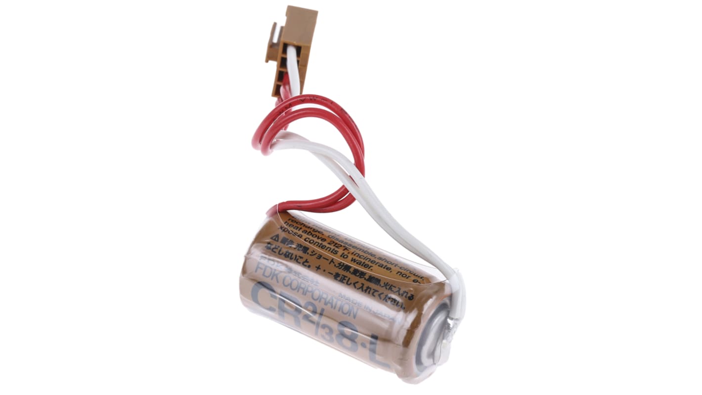 Batteria al litio Omron C200HBAT09 per CPU PLC CMINIH/C200H, 3V, 1,7 Ah, progettata per sistemi di automazione industriale.