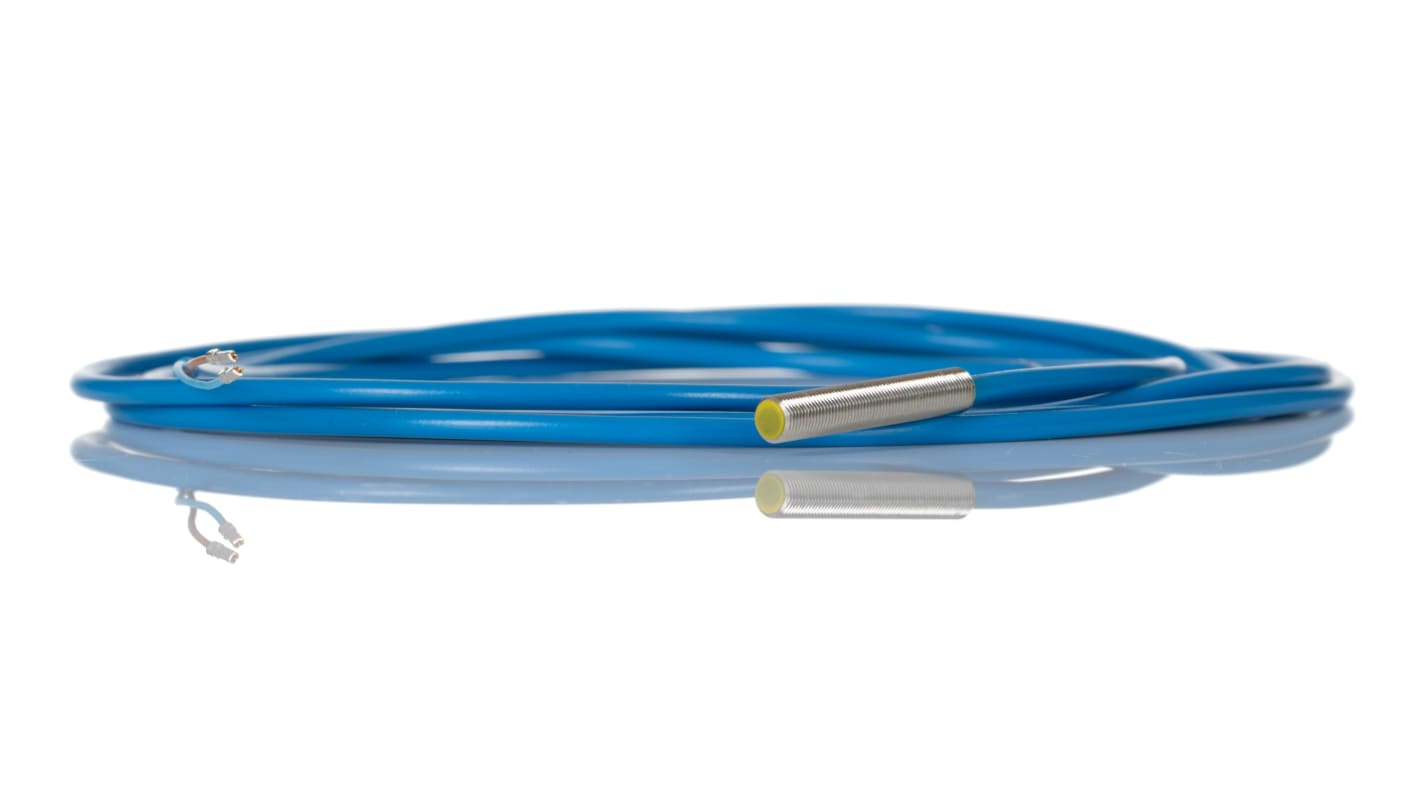 Sensore di prossimità cilindrico Turck Bi1-EG05-Y1, tecnologia NAMUR, filettatura M5, grado di protezione IP67, lunghezza 30 mm.