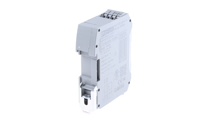 Trasformatore di corrente Phoenix Contact 2904923, ingresso 4000 A, montaggio su guida DIN, dimensioni 70,4 x 22,5 x 85 mm.