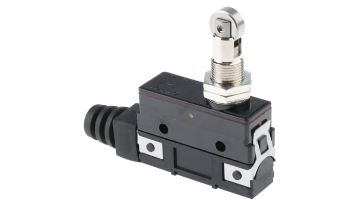 Interruttore di fine corsa Omron Z-15GQ22A55-B5V, tasto a rotella, configurazione SPDT, protezione IP62, dimensioni 81.6 x 35.5 x 17.45 mm.