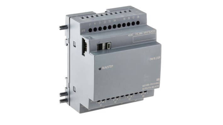 Modulo I/O Siemens 6ED1055-1FB10-0BA2 per PLC LOGO! 8 e 8.2, 8 ingressi e 8 uscite, ideale per controllo automatizzato e assemblaggi.