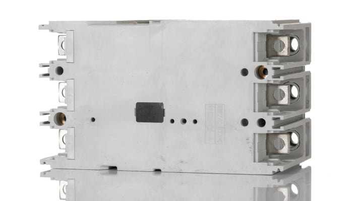Interruttore magnetotermico ABB XT1N 3 poli, 63 A, 690 V, montaggio su guida DIN, dimensioni 70 x 76,2 x 130 mm.