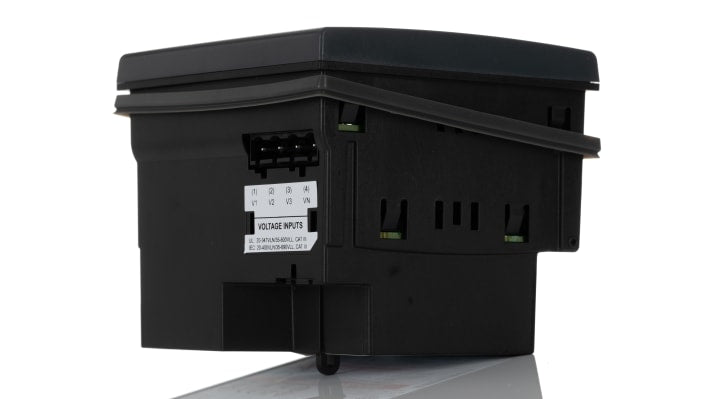 Schneider Electric METSEPM5100, misuratore di potenza digitale 3 fasi, montaggio su guida DIN, display LCD, dimensioni 96 x 96 mm.