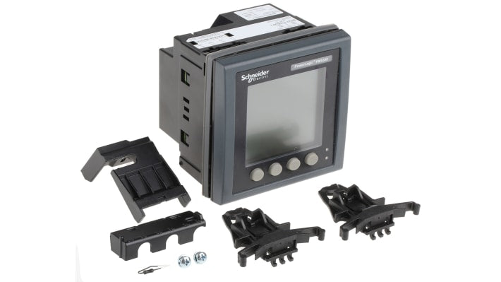 Contatore di energia trifase Schneider Electric METSEPM5341, display LCD, dimensioni 96 x 96 mm, installazione semplice.