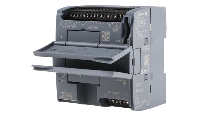 CPU PLC Siemens S7-1200 6ES7212-1BE40-0XB0 con 8 ingressi digitali, 6 uscite relè e 1MB di memoria. Perfetta per automazione industriale.