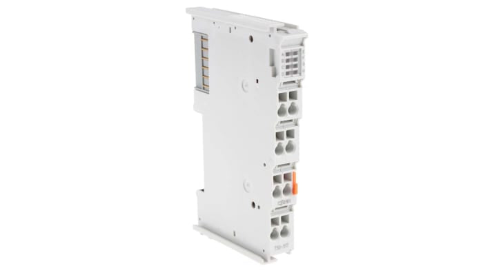 Modulo I/O digitale Wago 750-517 per guida DIN, 2 uscite relè, IP20, 67,8 x 12 x 100 mm, alimentazione 5 V c.c.
