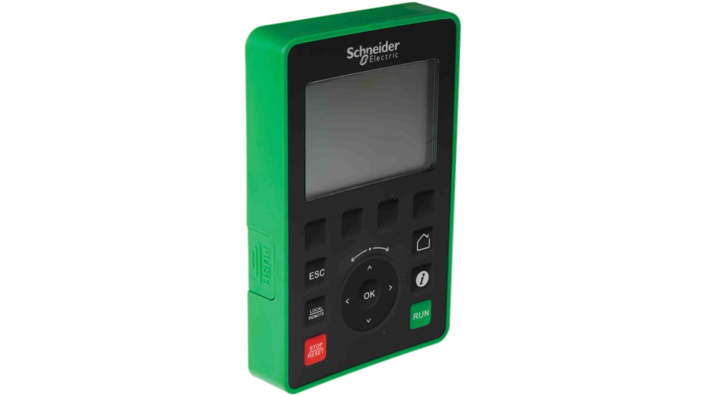 Terminale display grafico VW3A1111 per Altivar ATV630 VFD - Schneider Electric. Monitoraggio in tempo reale, risparmio energetico e interfaccia web integrata. Ideale per settori industriali.