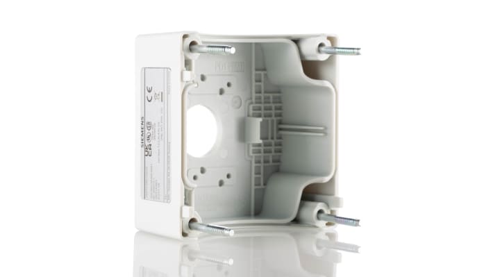 Contenitore per pulsante grigio Siemens 3SU1801-0AA00-0AB1, IP69K, 85x85x64mm - Serie Sirius ACT. Ideale per ambienti industriali.