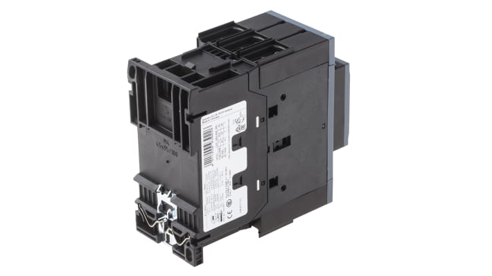 Contattore Siemens 3RT2035-1AP00: 3 poli, 40A, 18,5 kW, 230V c.a. per controllo sicuro motori industriali. Adatto a condizioni estreme.