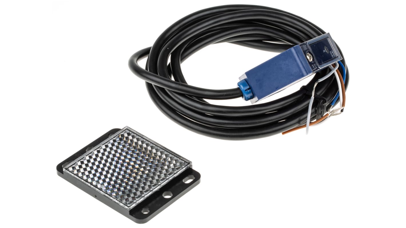 Sensore fotoelettrico compatto Telemecanique Sensors XUK1ARCNL2H60, rilevamento 10m, uscita Relè, IP65. Ideale per industria e sicurezza.