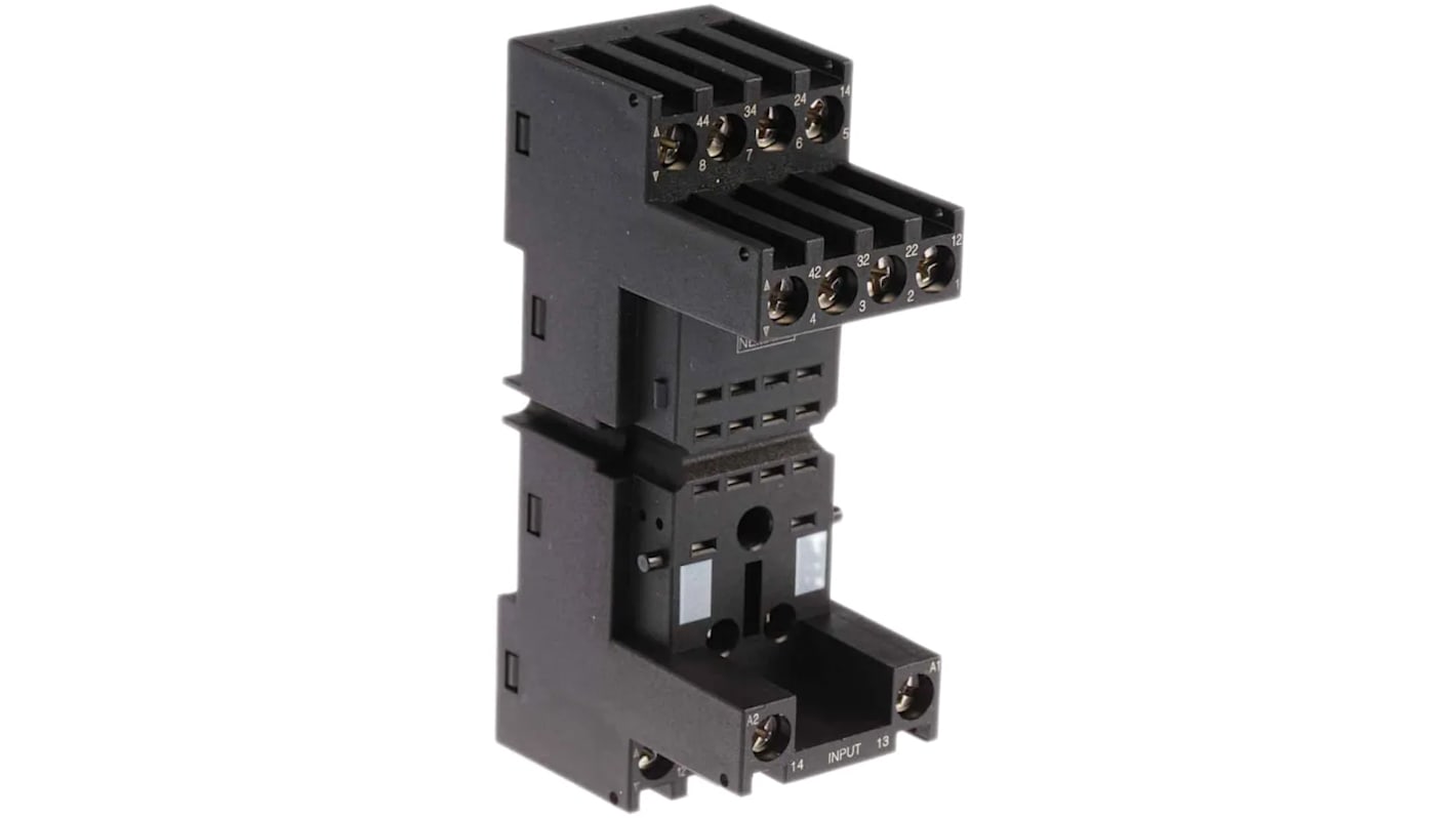 Connettore femmina Schneider Electric RXZE2M114M per relè a innesto, 27mm - Serie Relais RSZ. Montaggio facile e sicuro, adatto a condizioni operative estreme. Ideale per energia, minerali, robotica e assemblaggio automatizzato.