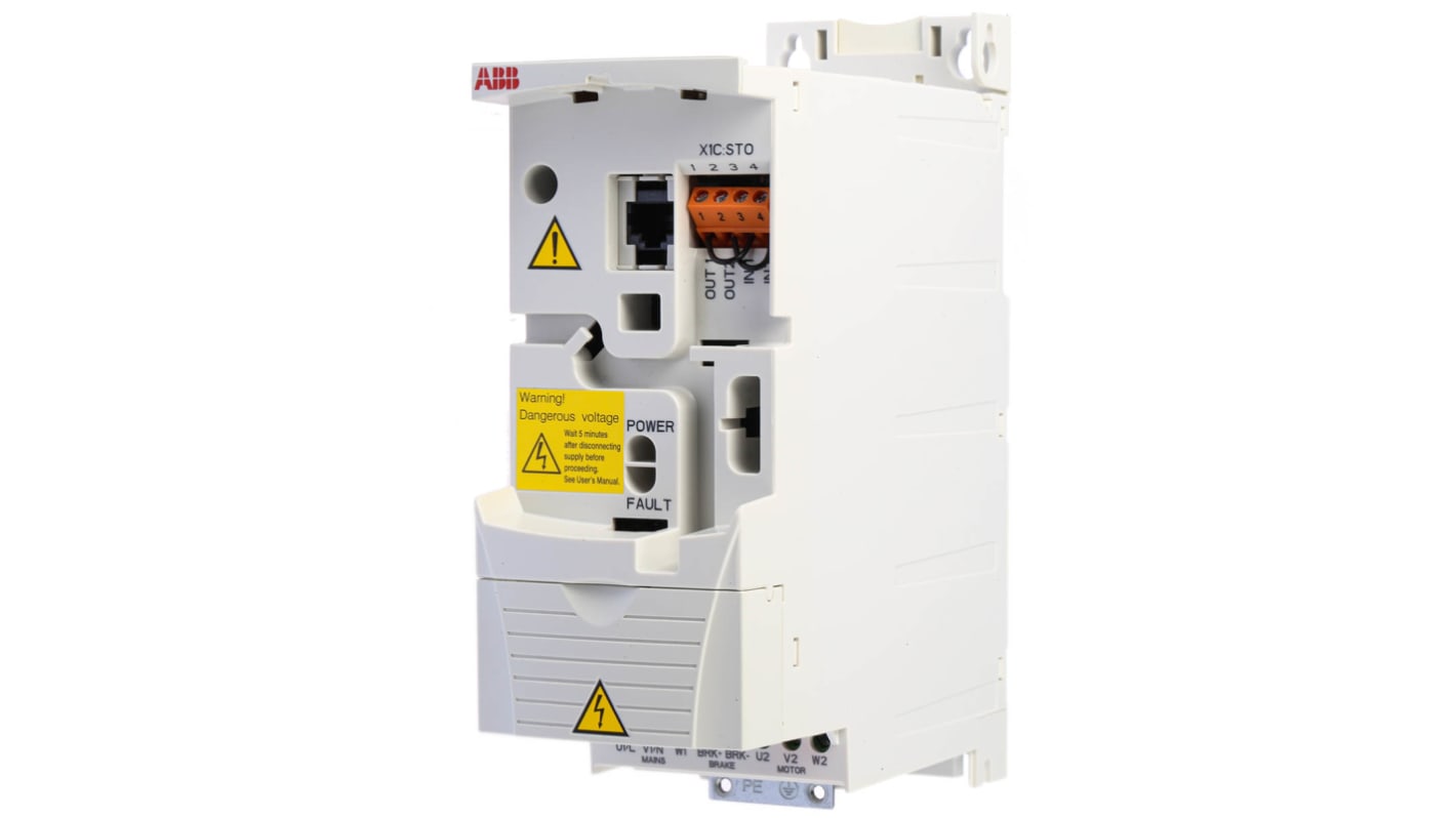 ABB ACS355-03E-04A1-4, inverter trifase 1,5 kW, montaggio a pannello, dimensioni 239 x 70 x 187 mm, IP20.