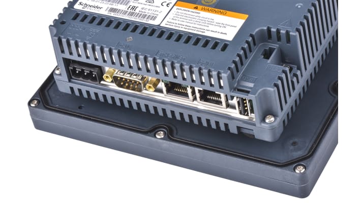 Schneider Electric HMIGBPACSCU8NT, kit HMI Magelis SCU 5,7", display TFT 320x240, CPU RISC 333 MHz, 4 porte, IP65.