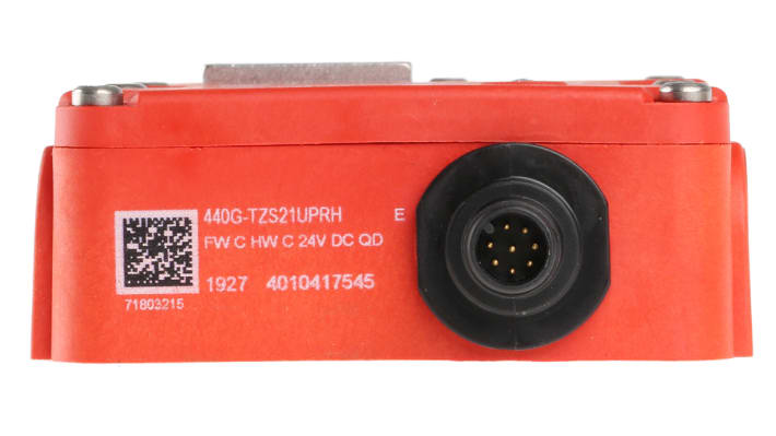 Allen Bradley Guardmaster interruttore di interblocco a solenoide 24V cc, IP66/IP69K, dimensioni 92x39x126mm, attuatore incluso.