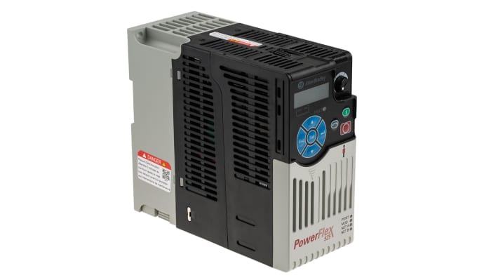 Inverter trifase Allen Bradley PowerFlex 525 - 1,5 kW, 400 V c.a., controllo motore versatile per pompe e nastri trasportatori.