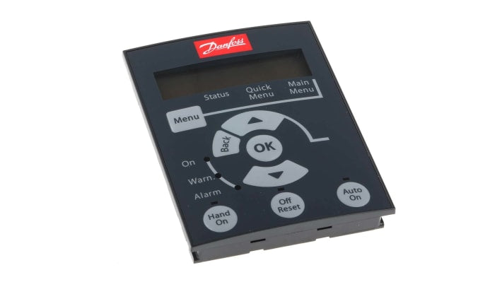 Pannello di controllo Danfoss 132B0100 per VLT Micro Drive, compatibile con LPC 11 e LPC 12, per motori fino a 22 kW.